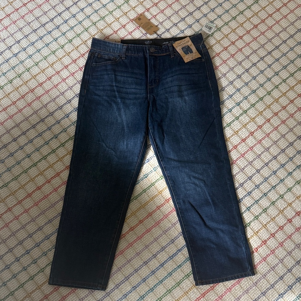 Curve appeal high rise straight Jean